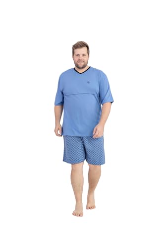 Pijama Masculino Plus Size de Algodão 100%, Linha Primavera/Verão