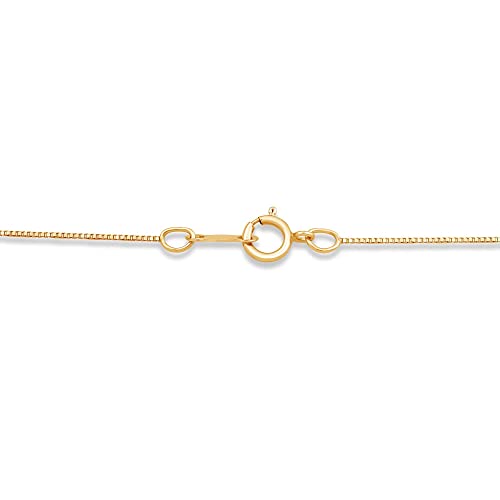 Jewelili Womens Heart Yellow Gold Over Sterling Silver Necklace With Natural White Round And Baguette Diamonds 1/4 Cttw 18" Box Chain #TOP2