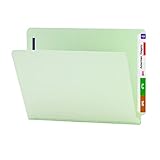 Smead End Tab Pressboard Fastener File Folder with SafeSHIELD Fasteners, 2 Fasteners, 1