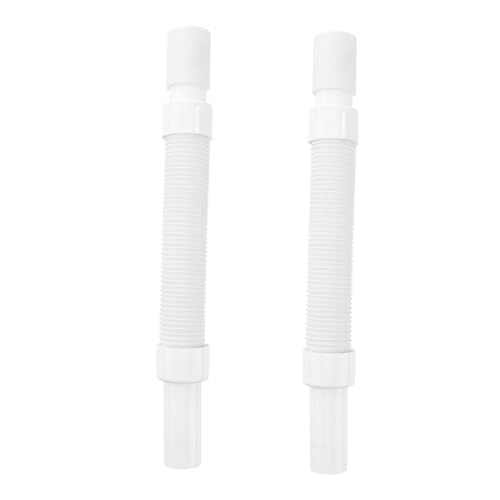 CONGARTENO 2 piezas Manguera de Drenaje Flexible de PVC Tubo Extensible para Lavadora y Lavabo Prolongador para Desagüe Exterior
