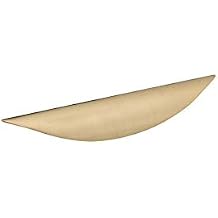 Richelieu Hardware BP42696CHBRZ Swansea Collection 3 3/4-inch 96 mm Center-to-Center Champagne Bronze Modern Cabinet and Drawer Finger Pull Handle for Kitchen, Bathroom, and Furniture