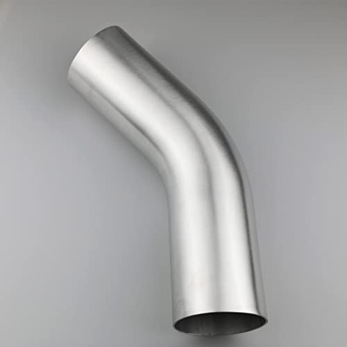 Krd Performance 57Mm (2.25") Od, Leg Length 4" (100Mm), 45 Degree Bend Elbow 2.25 Inch 6061 Aluminum Pipe Tube Intercooler Pipe High Class Brushed Treatment Tight Radius Air Intake Tube #TOP1