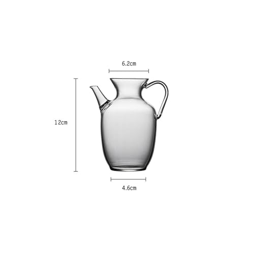 Tetera pequeña verde transparente para té frío e infusiones individuales 3