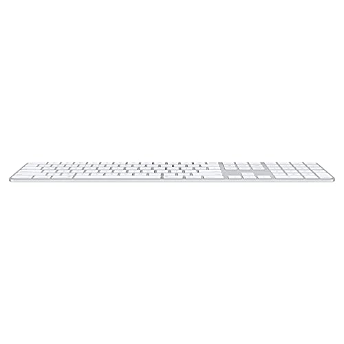 Image of Apple Magic Keyboard with Touch ID and Numeric Keypad (for Mac Computers with Apple Silicon) - Arabic - Silver (Renewed)