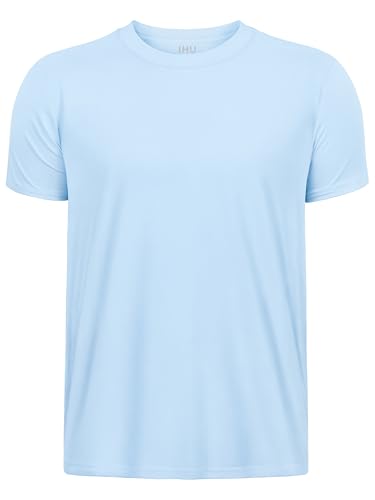 Image of Boys Neon Shirts Dry Fit Athletic T Shirts UPF 50+ Performance Cooling Shirt Short Sleeve Rash Guard Kids Top for Boys Girls