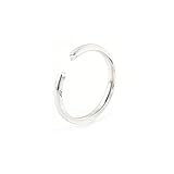 BWDHJLEY Anillo de oro blanco de 14 quilates, anillos de compromiso para mujer, estilo vintage, moissanita blanca, ovalada, oro blanco, para propuesta de boda, joyería auténtica 585, P 1/2, Oro blanco