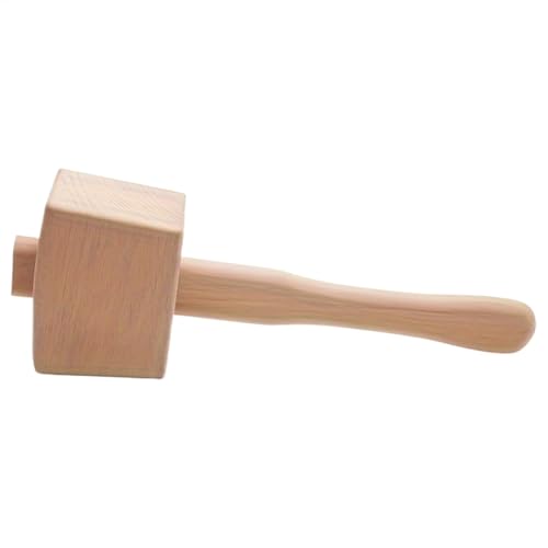 Qiwieod Mazo para martillo de hielo, mazo de madera,Herramienta multifuncional para trabajar la madera | Martillo de madera portátil, mazo para tallar carpintería para instalar objetos, cinceles