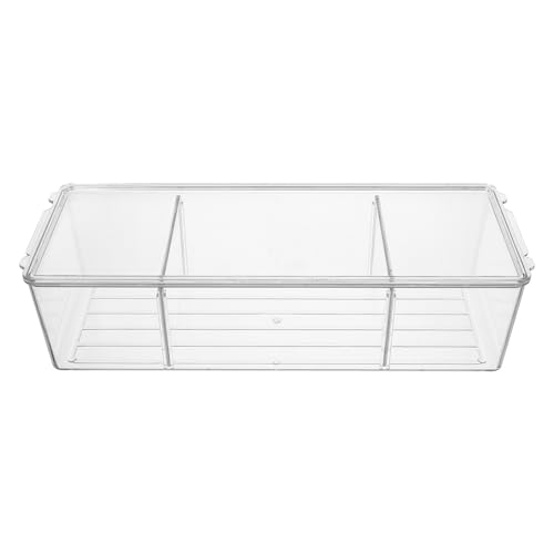 Organiser bureau et cosmétiques facilement avec cette boîte de rangement transparente élégante