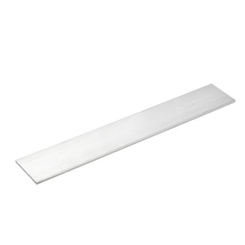 QUARKZMAN Barra Alluminio Piatta Quadrata, 4 x 50 x 305mm Piastra Piana in Alluminio 6061 Piastra Piana Asta Barra Piatta Nuovo Materiale Acciaieria Solido T6511 per Edifici Industriali