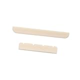 UTHCLO 象牙色 尤格利利プラスチック製 ギターナットとサドル 高耐久性 カット可能 クラシックギター用交換パーツ