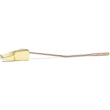 Qualihome Mansfield Toilet Handle Replacement, Front Mount Toilet Tank Lever Flush Handle Brass/Gold