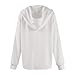 Waffle Knit Tops for Women Long Sleeve Women's Oversized Pullover Hoodie Fall Hoodies Fashion 2025 Trendy, with Hood V Neck Loose Fit Hooded Sweatshirts Outfits White XL