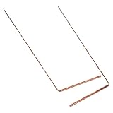 POPETPOP 2 Stück Kupfer Wünschelruten für Wasserortung Tragbare Messstäbe aus Robustem Messing Leicht und Handlich für Geisterjagd und Schatzsuche