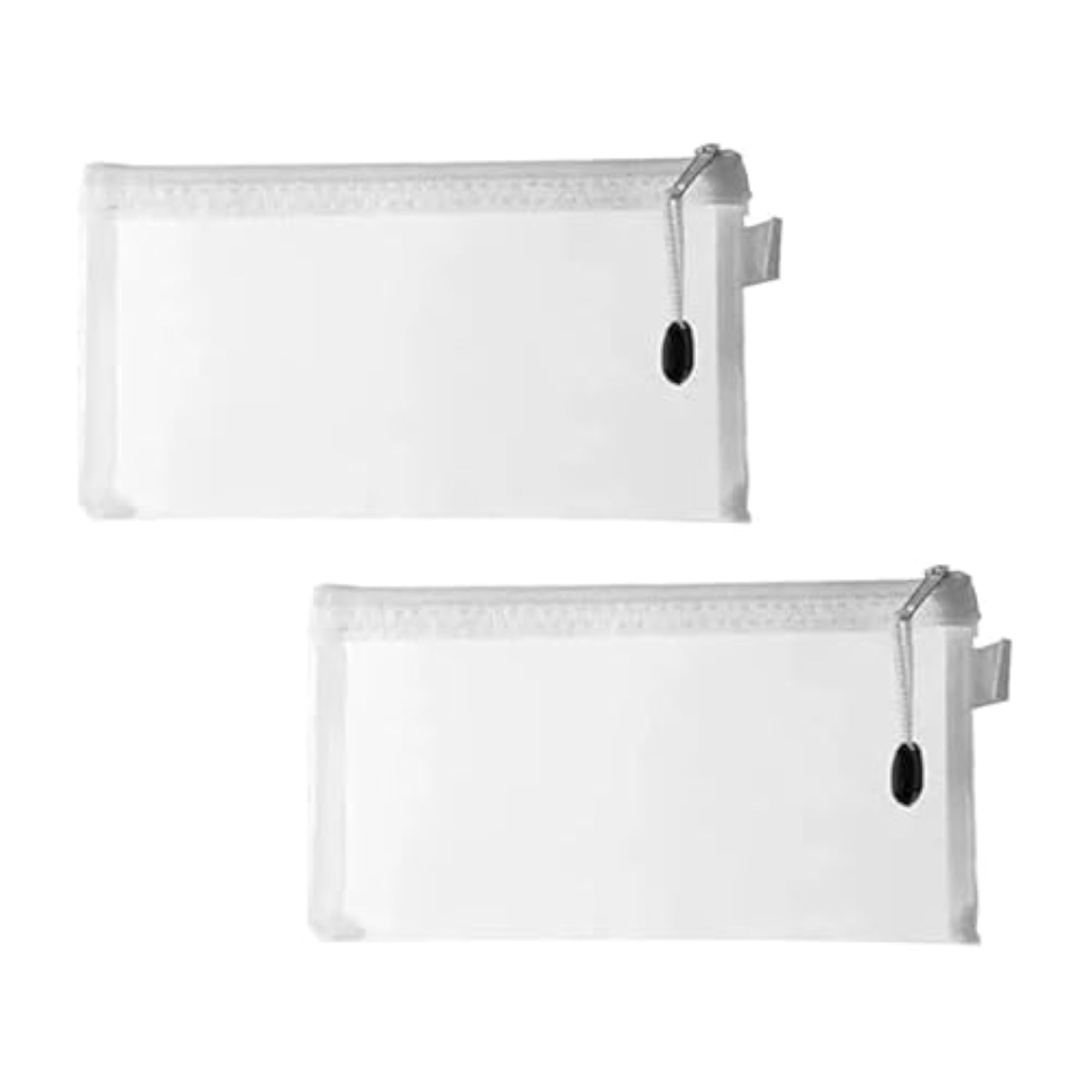 Transparent Plastic Zipper Pouch for Stationery & Cosmetics