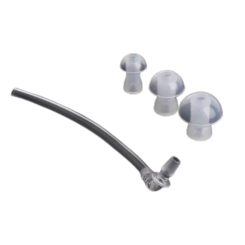 ALIQI - 1 tubo + 3 tapones para los oídos de 8/11/13 mm, accesorios para audífonos, 1 juego de tapones para los oídos con tubo de sonido, Plástico