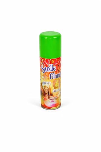 Stelle Filanti Spray Carnevale 83 ml – 1 Pezzo Singolo – Colori Assortiti – Spray Decorativo per Feste, Party, Compleanni ed Eventi – Effetto Immediato Pronto all’Uso – Facile da Usare – Carnevale