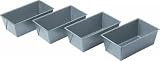 Chicago Metallic Commercial II Non-Stick Mini Loaf Pans, 5.7in X 3.2in X2.2in (14.6cm X 8.2cm X 5.4cm) 4 mini loaf pans.