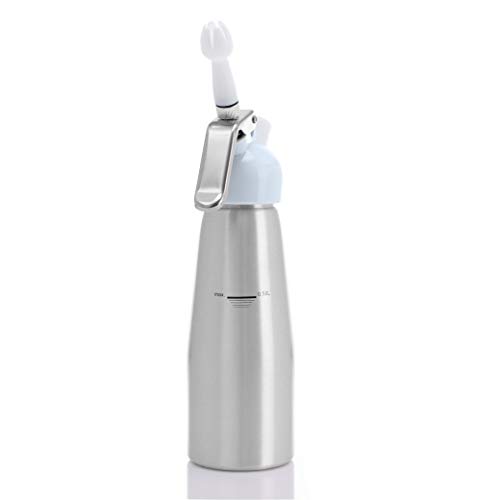 Garrafa Sifão Para Chantilly 500ml Home & Kitchen (Prata)