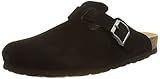 Rohde Herren Pantoffel Hausschuh Leder Grado 6694, Größe:46 EU, Farbe:Schwarz