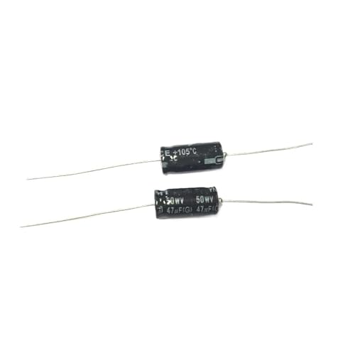 Condensateur axial 47 µF 50V pour réparer et éliminer les bruits de friture, 10x