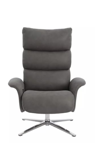 Hoclauho Relaxsessel mit Drehfunktion ergonomischer Fernsehsessel grau für Wohnzimmer – Bild 6
