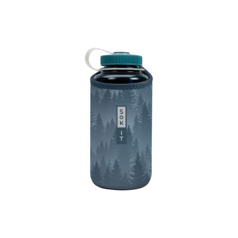 Sok It Botl Sok Water Bottle Sleeve Insulated Neoprene Cover (Foggy Woods, Fits 32oz Nalgene) Cover