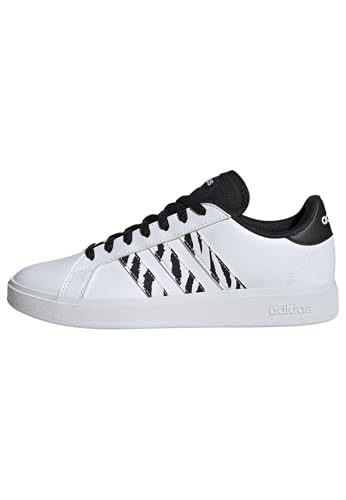adidas Grand Court Base Shoes, Zapatos Mujer, FTWR White/FTWR White/Core Black, 36 2/3 EU