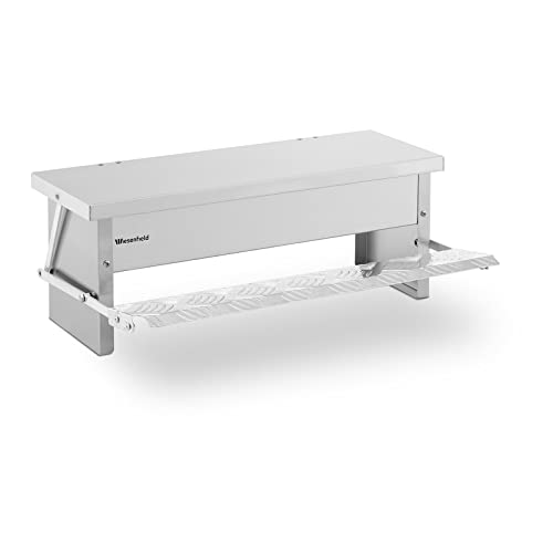 Wiesenfield WI-CF-100 Futterautomat Hühner Kapazität 4 kg Trittbrett 300 g Hühnerfutterautomat Hühner Futterspender Geflügelfutterautomat Cover