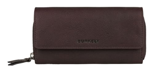 Burkely Antique Purse en cuir dark brown : grand portefeuille vintage pour femme et homme