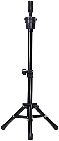 AliLeader 25 Inch Wig Head Stand Adjustable Mannequin Head Stand Wig Stand Tripod with Head Adjustable Wig Tripod Stand for Training Heads and Canvas Block Head