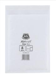 Jiffy Airkraft Postal Bags Bubble-lined Peel and Seal No.1 White 170x245mm Ref JL-1 [Pack 100]