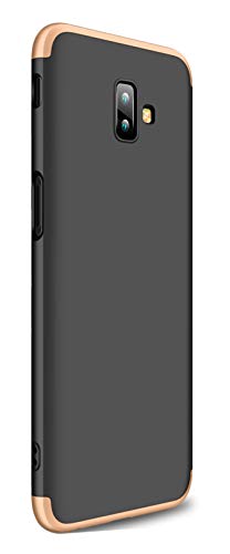 Tianqin Samsung Galaxy J6 Plus Hülle 3 in 1 Handy Hülle Ultra Dünn Hartschale 360 Grad Full Body Schutz Backcover Hybrid Etui Bumper Case Cover Cover
