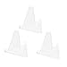 SOLUSTRE 3pcs Scraping Board Display Stand Lipstick Holder Makeup Brush Holders Picture Stand Desktop Massager Stand Clear Makeup Brush Holder Massager Storage Holder Shelf Face Plastic
