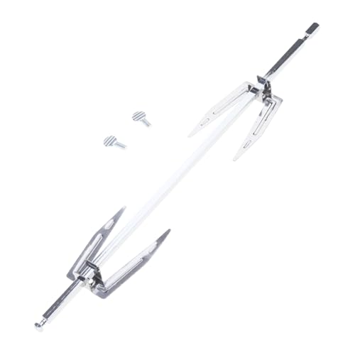 Ddujbtp Varilla giratoria de acero inoxidable de 28 cm y 34 cm, para cocina, barbacoa, pavo, barbacoa, horno eléctrico al aire libre, pincho giratorio de pollo