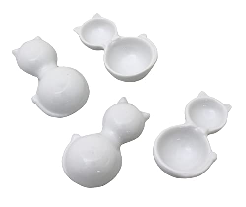 キャッスルエンタープライズ かわいい猫の 計量スプーン 4個セット(大さじ15g15cc・小さじ5g5cc) ホワイト