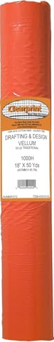 Rouleau de papier vélin Clearprint 1000H en coton translucide pour plans