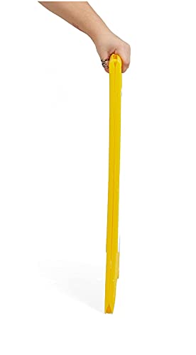 NO ENTRY Caution Sign Board | ABS-Plastic Caution Standing Board (Yellow Sign Board - Big Size)