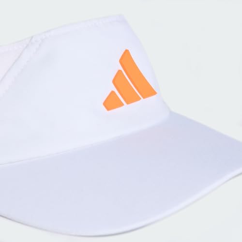 adidas Unisex Visor Climacool, White/Pure Orange, S-M