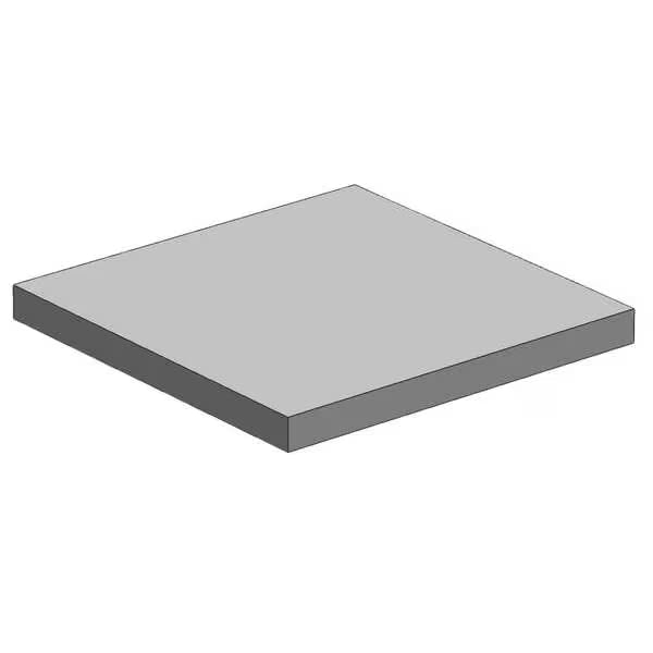 Plate Stock, Aluminum, 1 1/2 in Over. W, Mfr: CP.375X1.5-24-A