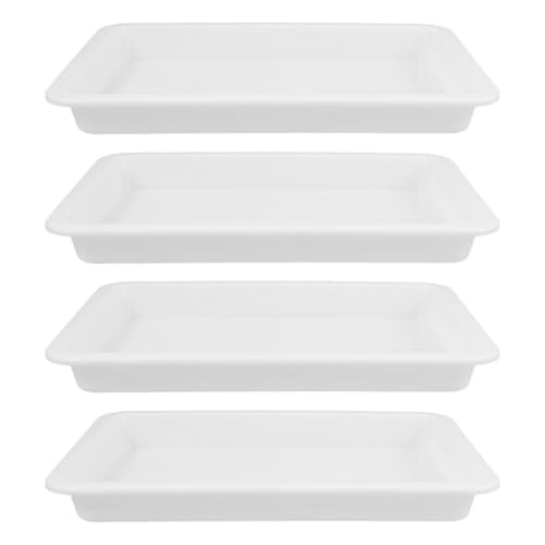 Acid-Resistant Leakproof Lab Tray 4-Pack