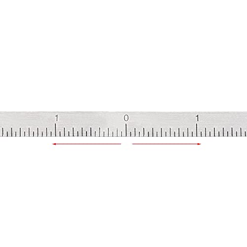 Uxcell Center Finding Ruler 6-Inch Table Sticky Adhesive Tape Measure, Aluminum Track Ruler With Holes, (From The Middle). #TOP2