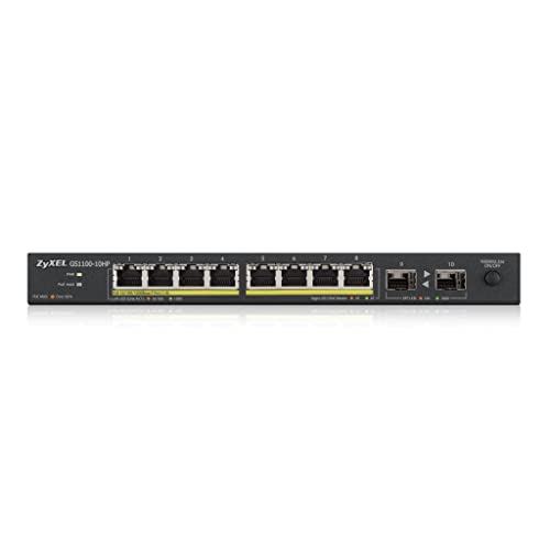Zyxel 10 Port PoE Switch, Black, 10-Port | PoE+ | 2x SFP - Image 2