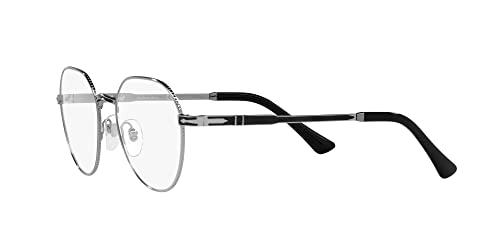 Persol Po2486V Round Prescription Eyewear Frames, Gunmetal/Demo Lens, 53 Mm #TOP2