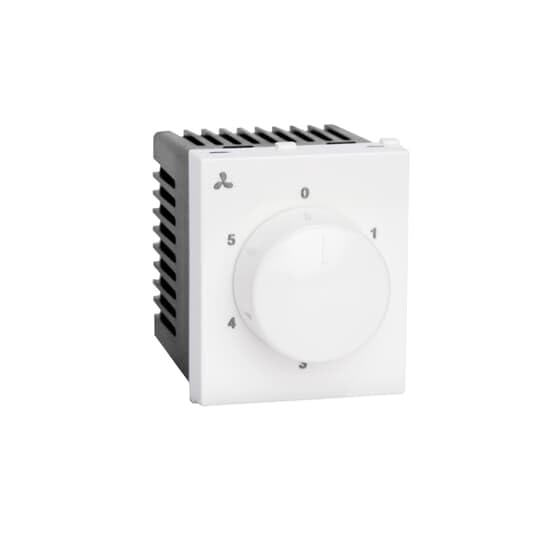 ABB MAKE Fan Regulator 5 Step, Adiya - 2Module (Exclusively compatible with ABB Adiya and Tvisha series plates.)