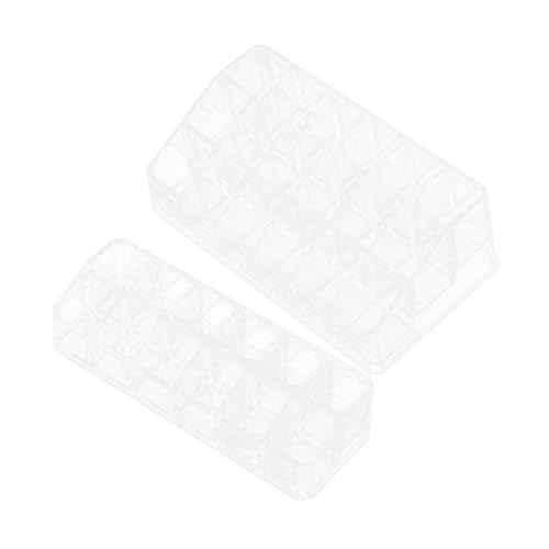 VALICLUD 2pezzi Organizer Trasparente per Rossetti Porta Rossetto da Scrivania Organizer per Lucidalabbra in Espositore per Tubetti di Rossetto