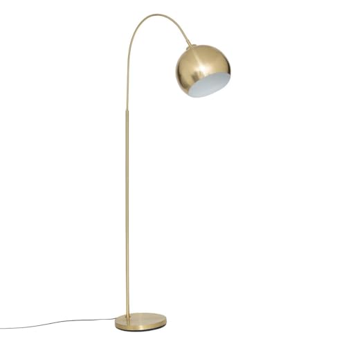 Atmosphera - Lámpara de pie floris arco dorado h177cm