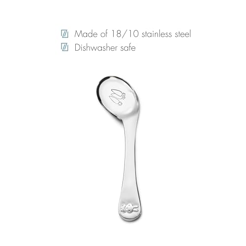 Zilverstad Kinderbesteck Quer Löffel mit 3 Möhren miffy 18/10 Edelstahl 13cm, 6832050, 40x132x9mm