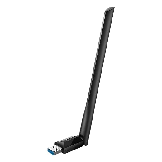 TP-Link Archer T3U Plus AC1300, Adaptador Wi-Fi Dual Band 5GHz/2.4GHz, USB 3.0, Antena Wi-Fi Externa Ajustable, Señal Potente, Turbo 256QAM, Compatible Windows/MacOS, Color Negro
