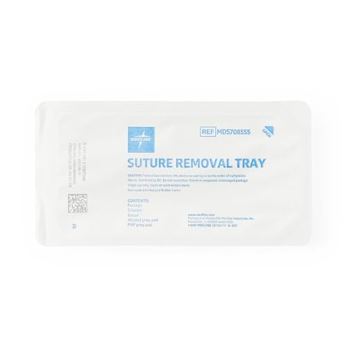 Suture Removal Tray with Stainless Steel Adson Forceps and Littauer Scissors,1,Each,MDS708555H