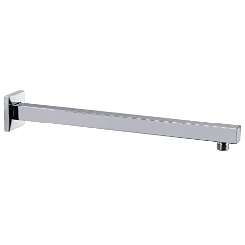 Bras de support de douche carré inox 201 SKM argenté de 40 cm